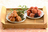 紀州みなべの南高梅&nbsp;しそ漬・昆布梅&nbsp;各400g&nbsp;セット&nbsp;yplu018A