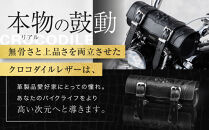 【デグナー】クロコダイルツールバッグ[TB-7RCR]｜バイク&nbsp;バイクギア&nbsp;バイク用品&nbsp;バイクグッズ&nbsp;人気ブランド［&nbsp;京都&nbsp;バイクギア&nbsp;ブランド&nbsp;クロコダイルレザー&nbsp;フロントバッグ&nbsp;おしゃれ&nbsp;高級感&nbsp;人気&nbsp;おすすめ&nbsp;革&nbsp;レザー&nbsp;鞄&nbsp;バッグ&nbsp;バイク&nbsp;ツーリング&nbsp;ライダー&nbsp;バイカー&nbsp;送料無料&nbsp;ふるさと納税&nbsp;］