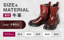 【デグナー】レディースシフトガード付レザーZIPエンジニアブーツ[HS-B10]&nbsp;ブラウン&nbsp;23.5cm｜バイク&nbsp;バイクギア&nbsp;バイク用品&nbsp;バイクグッズ&nbsp;人気ブランド［&nbsp;京都&nbsp;バイクギア&nbsp;ブランド&nbsp;レザー&nbsp;ライディングブーツ&nbsp;レディース&nbsp;おしゃれ&nbsp;かっこいい&nbsp;人気&nbsp;おすすめ&nbsp;革&nbsp;牛革&nbsp;レザー&nbsp;靴&nbsp;ブーツ&nbsp;バイク&nbsp;ツーリング&nbsp;ライダー&nbsp;バイカー&nbsp;送料無料&nbsp;ふるさと納税&nbsp;］