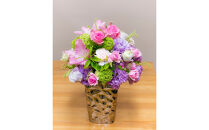 【お花の定期便】「季節毎」に届く、旬のアレンジメント Sサイズ（4回お届け）