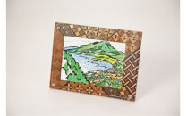 【箱根寄木細工　寄木多目的フレーム　小寄木】中に入れるもので表情が変わる