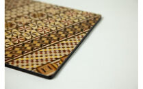 【箱根寄木細工　マウスパッド　小寄木】デスクまわりをお洒落に演出【寄木細工マウスパッド小寄木細工 W180×H180×D5ｍｍ 寄木模様 幾何学模様 木製品　木の温かみ コンパクトサイズ 花台 神奈川県 小田原市 】