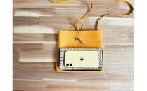 鹿の角ボタンのウォーカーズサコッシュ(イエロー)【&nbsp;神奈川県&nbsp;小田原市&nbsp;】