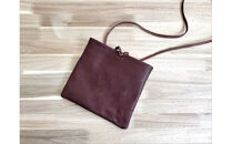 鹿の角ボタンのウォーカーズサコッシュ(ブラウン)【&nbsp;神奈川県&nbsp;小田原市&nbsp;】