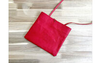 鹿の角ボタンのウォーカーズサコッシュ(レッド)【&nbsp;神奈川県&nbsp;小田原市&nbsp;】