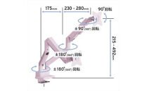 Pixio&nbsp;モニターアーム&nbsp;デュアル&nbsp;耐荷重9kg/1本&nbsp;ピンク&nbsp;PSW1DPK