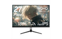 Pixio&nbsp;ゲーミングモニター&nbsp;27インチ&nbsp;WQHD&nbsp;180Hz&nbsp;IPS&nbsp;ブラック/黒&nbsp;PX278WAVE