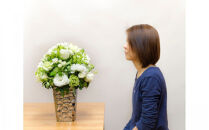 アレンジメント&nbsp;Mサイズ_ホワイト/グリーン系