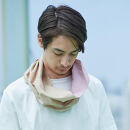 てぬぐい&nbsp;Oo[ワオ]&nbsp;　Pink&nbsp;×&nbsp;Beige　&nbsp;＜Lサイズ＞