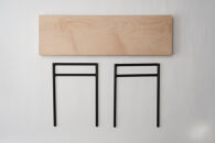 槙塚鉄工所&nbsp;MULTITABLE&nbsp;HIGHセット(木板付き)