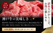 訳あり&nbsp;神戸牛&nbsp;切り落とし肉&nbsp;もも・かた・ばら400g&nbsp;KBS1