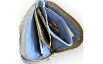 鹿革L字財布ミニ　ブルーグレー【&nbsp;財布&nbsp;神奈川県&nbsp;小田原市&nbsp;】