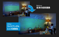 ベッドルームプロジェクターNX1　ブラック&nbsp;ワイドアングルレンズセット