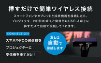 ベッドルームプロジェクターNX1&nbsp;シルバー&nbsp;ワイヤレスアダプター(USB-C＆HDMI)&nbsp;ワイドアングルレンズ&nbsp;PUレザーケース5点セット