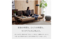 【Exらくらくカバー(同色)セット】&nbsp;ソファベッド&nbsp;セミダブル&nbsp;幅180cm&nbsp;フォース&nbsp;Exごろ寝ソファ&nbsp;ごろ寝ソファ&nbsp;＜06.&nbsp;ブラウン×ベージュ(ブラウン)＞&nbsp;【モーブル／大川家具】