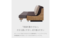 【Exらくらくカバー(同色)セット】&nbsp;ソファベッド&nbsp;セミダブル&nbsp;幅200cm&nbsp;フォース&nbsp;Exごろ寝ソファ&nbsp;ごろ寝ソファ&nbsp;＜02.ヴィンテージナチュラル×ブラウン(ベージュ)＞&nbsp;【モーブル／大川家具】