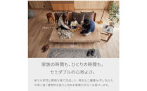 【Exらくらくカバー(同色)セット】&nbsp;ソファベッド&nbsp;セミダブル&nbsp;幅200cm&nbsp;フォース&nbsp;Exごろ寝ソファ&nbsp;ごろ寝ソファ&nbsp;＜05.ヴィンテージナチュラル×ベージュ(ブラウン)＞&nbsp;【モーブル／大川家具】