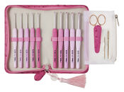 ＼年内発送／ ～癒しの時間に、彩りを～エティモ ロゼ クッショングリップ付きかぎ針セット