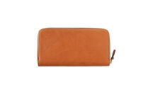 「千菱」 ラウンド  長財布  栃木レザーWコガシ/淡茶 L001