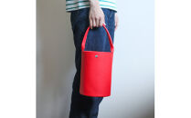 ＼年内発送／バケットバッグ/レッド E136