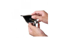 ＼年内発送／パスケース栃木レザーWコガシ/黒 L011