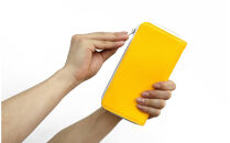 ＼年内発送／「千菱」 ラウンド長財布 /イエロー M024