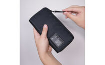 ＼年内発送／「千菱」 ラウンド長財布 / MA-1/ブラック F022