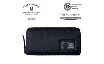 「千菱」&nbsp;ラウンド長財布&nbsp;/&nbsp;MA-1/ブラック&nbsp;F022