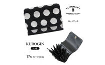 FUKUNARY&nbsp;はちのす&nbsp;カードケース&nbsp;カード入れ&nbsp;KUROGIN&nbsp;ドット&nbsp;B04