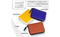 FUKUNARY&nbsp;ミニマム財布&nbsp;コインケース&nbsp;小銭入れ&nbsp;ミカサ&nbsp;バレーボール&nbsp;ブルー&nbsp;おしゃれ&nbsp;日本製&nbsp;広島市&nbsp;フクナリー&nbsp;M074