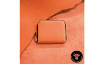 ＼年内発送／ミニマム財布(ラウンド)本革バスケ/オレンジ&nbsp;ML074