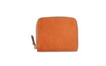 ＼年内発送／ミニマム財布&nbsp;栃木アースレザー/淡茶&nbsp;L008