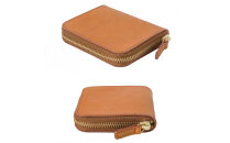 FUKUNARY&nbsp;ミニマム財布&nbsp;淡茶&nbsp;ベージュ&nbsp;栃木レザー&nbsp;アースレザー&nbsp;earth&nbsp;leather&nbsp;本革&nbsp;牛革&nbsp;レザー&nbsp;素材&nbsp;ラウンドファスナー&nbsp;ファスナー&nbsp;ブランド&nbsp;メンズ&nbsp;レディース&nbsp;おしゃれ&nbsp;大容量&nbsp;小銭入れ&nbsp;日本製&nbsp;広島市&nbsp;フクナリー&nbsp;L008