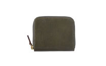 ＼年内発送／ミニマム財布栃木レザーWコガシ/カーキ&nbsp;L008