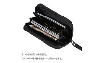 FUKUNARY&nbsp;コインパース&nbsp;コインケース&nbsp;カードケース&nbsp;コンパクト&nbsp;ブラック&nbsp;MA-1テイスト&nbsp;ナイロン&nbsp;ツイル&nbsp;メンズ&nbsp;レディース&nbsp;ミリタリー調&nbsp;おしゃれ&nbsp;日本製&nbsp;広島市&nbsp;フクナリー&nbsp;F024