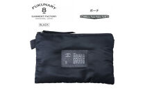 FUKUNARY&nbsp;ポーチ&nbsp;ブラック&nbsp;MA-1テイスト&nbsp;ナイロン&nbsp;ツイル&nbsp;ペン入れ&nbsp;化粧&nbsp;コスメ&nbsp;小物&nbsp;メンズ&nbsp;レディース&nbsp;ミリタリー調&nbsp;おしゃれ&nbsp;日本製&nbsp;広島市&nbsp;フクナリー&nbsp;F010