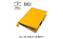 FUKUNARY&nbsp;ノートカバー&nbsp;B6サイズ&nbsp;ミカサ&nbsp;バレーボール&nbsp;イエロー&nbsp;M083B6