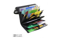 FUKUNARY&nbsp;はちのす&nbsp;カードケース&nbsp;カード入れ&nbsp;KUROGIN&nbsp;紫野&nbsp;B04