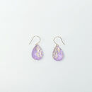 IKAZAKI WASHI JEWERLY しずくピアス「パープル」花柄