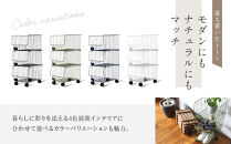 【a.depeche】バスケットシェルフ 3点セット ブラック［ (ラック,収納ラック,キャスター付きラック)［ 京都 インテリア ブランド 欧風スタイル おしゃれ 収納ラック アレンジいろいろ 人気 おすすめ 棚 ワゴン 収納家具 家具 雑貨 日用品 お取り寄せ 通販 送料無料 ふるさと納税 ］