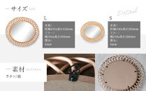 【a.depeche】ロッタ ラタン ミラー エリプス L(壁掛けミラー,インテリアミラー) ［ 京都 インテリア ブランド 欧風スタイル おしゃれ 壁掛け 鏡 ラタン 人気 おすすめ インテリア 家具 雑貨 日用品 お取り寄せ 通販 送料無料 ふるさと納税 ］