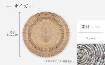 【a.depeche】ジュート ラグ 2524 サークル(ラグ,デザインラグ,サークルラグ)［ 京都 インテリア ブランド 欧風スタイル おしゃれ ラグ サークル状 人気 おすすめ マット カーペット 絨毯 家具 雑貨 通販 送料無料 ふるさと納税 ］