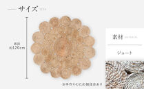 【a.depeche】ジュート ラグ 2525 サークル(ラグ,デザインラグ,サークルラグ)［ 京都 インテリア ブランド 欧風スタイル おしゃれ ラグ サークル状 人気 おすすめ マット カーペット 絨毯 家具 雑貨 通販 送料無料 ふるさと納税 ］