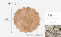 【a.depeche】ジュート ラグ 9991 サークル(ラグ,デザインラグ,サークルラグ)［ 京都 インテリア ブランド 欧風スタイル おしゃれ ラグ サークル状 人気 おすすめ マット カーペット 絨毯 家具 雑貨 通販 送料無料 ふるさと納税 ］