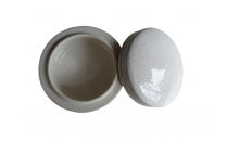 伝統工芸 信楽焼の手元供養 分骨用ミニ骨壺 ここいろ  パールホワイト