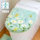 フルールブラン&nbsp;フタカバー&nbsp;グリーン&nbsp;&nbsp;北欧&nbsp;おしゃれ&nbsp;かわいい&nbsp;洗える&nbsp;花柄&nbsp;&nbsp;マーガレット&nbsp;ドレニモタイプ&nbsp;洗浄暖房型&nbsp;普通型&nbsp;兼用