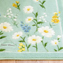 フルールブラン&nbsp;トイレマット&nbsp;約55×60cm&nbsp;グリーン&nbsp;&nbsp;北欧&nbsp;おしゃれ&nbsp;かわいい&nbsp;洗える&nbsp;花柄&nbsp;&nbsp;マーガレット