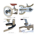 サカイサイクル&nbsp;キックバイクから自転車に！ツーウェイバイク・ランTW14RUNB&nbsp;14インチ　くすみサンド