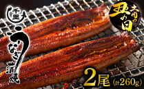 【土用丑の日】鹿児島県産うなぎ蒲焼き　約130g×2尾