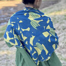 スカーフ「スターフルーツ」スター（コットンシフォン100%） 1枚